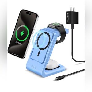 3 IN 1 MAGNETIC WIRELESS CHARGER STATION